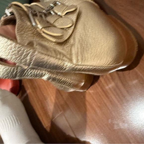 Tabitha Simmons / Early gold metallic ankle boot leather bootie 38.5 8.5 - Picture 8 of 8